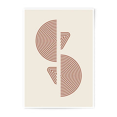Geometric Photographic Print, Abstract Wall Art, Modern Home Decor, Minimalist Art Print, Contemporary Design, Brown Geometric Art - Tawshia
