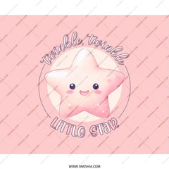 Twinkle Little Star Mouse Pad, Cute Pink Starry Sky Desk Decor, Kawaii Gamer Gift, Starry Mousepad, Office Accessories, Unique Mouse Mats - Tawshia