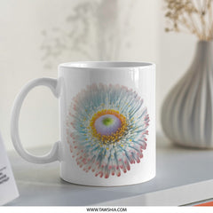 Floral Mug, Daisy Mug, Flower Mug, Botanical Mug, Colorful Flower Mug, Garden Mug, Flower Lover Gift, Unique Mug, Coffee Mug, Tea Mug - Tawshia