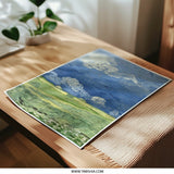 Van Gogh Photographic Print, Wheatfield With Clouds Art, Impressionist Landscape Painting, Wall Art Decor, Fine Art Print, Home Decor - Tawshia