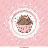 Cupcake Heart Mug, Cute Pastry Mug, Bakery Lover Gift, Food Themed Mug, Sweet Treat Mug, Pink Mug, Coffee Mug, Tea Mug, Hot Cocoa Mug - Tawshia