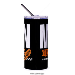 Sleek Black and Orange Design Insulated Tumbler product