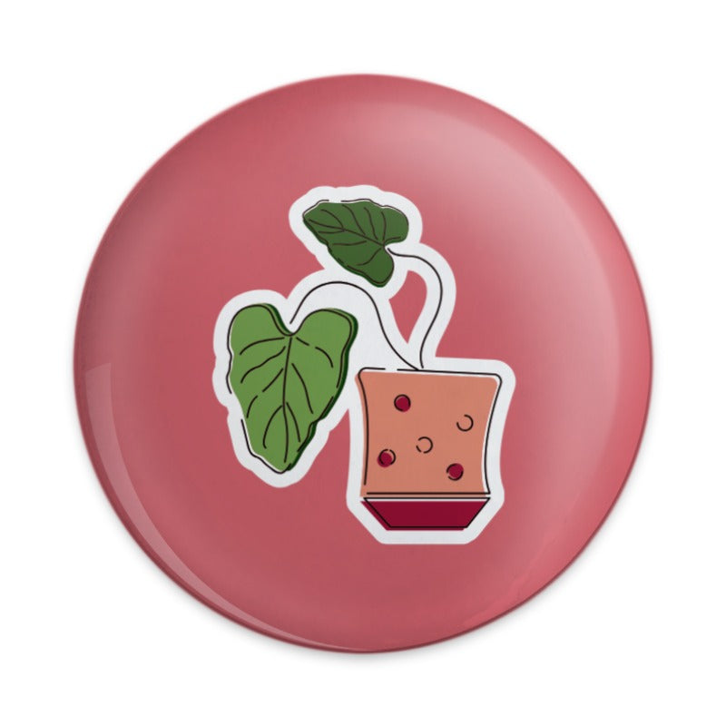 Cute House Plant Pinback, Potted Plant Pin, Botanical Pinback, Plant Lover Gift, Trending Etsy Pin, Unique Plant Accessories, Indie - Tawshia