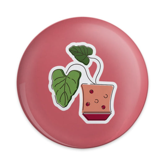 Cute House Plant Pinback, Potted Plant Pin, Botanical Pinback, Plant Lover Gift, Trending Etsy Pin, Unique Plant Accessories, Indie - Tawshia