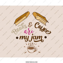Books and Coffee Mouse Pad, Readers Gift, Book Lover Decor, Coffee Lover, Home Office Accessories, Desk Decor, Mousepad Gift - Tawshia