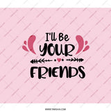 I'll Be Your Friends Backpack, Friendship Backpack, Cute Backpack, School Backpack, Everyday Backpack, Backpack Gift Idea - Tawshia