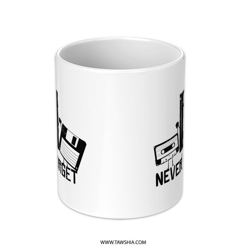 Vintage Tech Never Forget Artwork Mug product