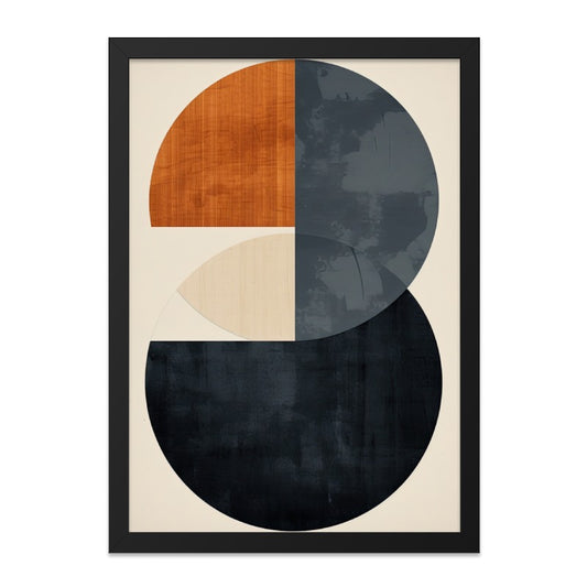 Modern Geometric Wall Art, Abstract Circle Print, Contemporary Art Decor, Minimalist Wall Hanging, Housewarming Gift Idea - Tawshia
