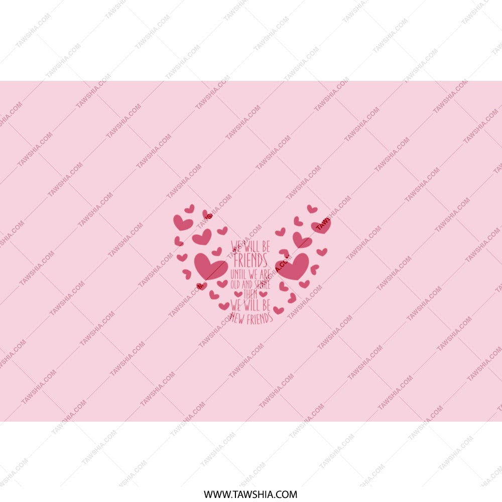 Best Friends Tumbler, Heart Tumbler, Friendship Gift, Friends Forever, Pink Tumbler, Old Friends Tumbler, New Friends Tumbler - Tawshia