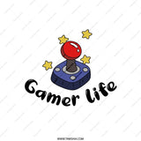 Gamer Life Throw Pillow, Video Game, Retro Gaming, Novelty Decor, Gift For Gamers, Game Room Decor, Fun Pillows, Cute Pillow Design - Tawshia