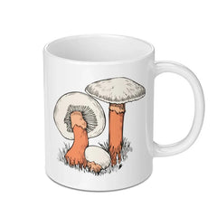 Mushroom Mug, Forest Fungi, Unique Coffee Mug, Gift for Mycologist, Nature Lover Tea Cup, Whimsical Kitchen Decor, Mushroom Art Mug - Tawshia