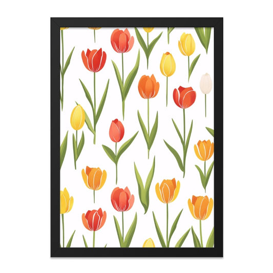 Tulip Wall Art, Floral Art Print, Botanical Wall Decor, Spring Decor, Flower Art, Modern Home Decor, Nature Inspired Wall Art - Tawshia