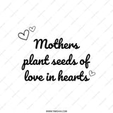 Mothers Plant Seeds Tote, Heart Tote Bag, Gift for Mom, Mothers Day Tote, Mom Bag, Everyday Tote, Love Heart Tote Bag - Tawshia