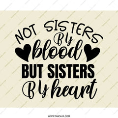 Not Sisters By Blood Mouse Pad, Sister Gift Idea, Best Friend Present, Funny Office Decor, Friendship Quote, Desk Accessory, Colleague Gift - Tawshia