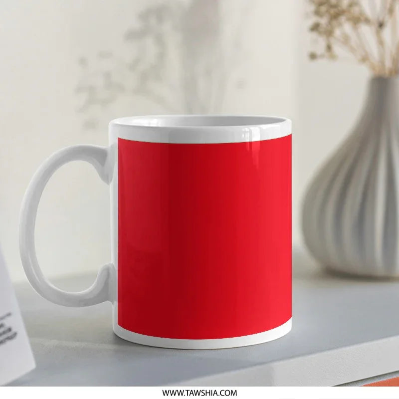 Bright Red Coffee Mug for Home or Office Use product