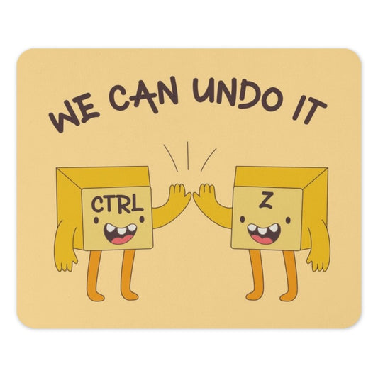 We Can Undo It Mouse Pad, Ctrl Z High Five, Funny Computer, Nerdy Gift, Cute Mousepad, Tech Gift, Home Office Decor, Work From Home - Tawshia