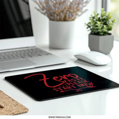 Zero Waste Mouse Pad, Start Now, Eco Friendly, Red Design, Unique Gift, Office Decor, Computer Accessory, Desk Mat, Motivational Quote - Tawshia