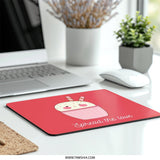 Kawaii Cupcake Mouse Pad, Spread the Love, Cute Desk Accessory, Foodie Gift, Winking Cupcake, Pink Mouse Pad, Office Decor, PC Gaming Pad - Tawshia
