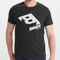 Eight Casual Graphic Black T-shirt Product