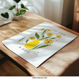 I Like You a Lot Photographic Print, Floral Art Print, Yellow Flowers, Vase Art, Cute Gift, Love Gift, Home Decor, Wall Art - Tawshia