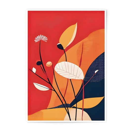 Abstract Floral Photographic Print, Botanical Wall Art, Modern Home Decor, Flower Art Print, Stylish Floral Artwork, Unique Plant Design - Tawshia