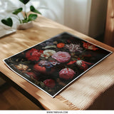 Floral Photographic Prints, Dark Floral Art, Still Life Photography, Flower Bouquet Prints, Botanical Prints, Romantic Decor, Wall Art - Tawshia