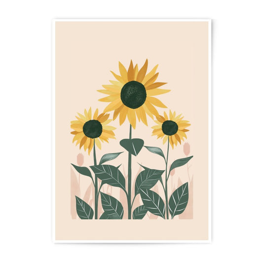Sunflower Photographic Print, Floral Wall Art, Botanical Print, Summer Decor, Flower Art, Home Decor, Floral Gift, Wall Decor (134) - Tawshia
