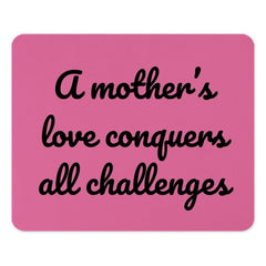 Mother's Love Mouse Pad, Inspirational Quote Gift, Mom Gift, Pink Desk Accessory, Office Decor, Motivational Mousepad, Computer Accessory - Tawshia