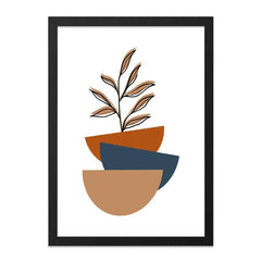 Minimalist Wall Art, Abstract Plant Print, Modern Home Decor, Geometric Art, Botanical Illustration, Scandinavian Wall Decor - Tawshia