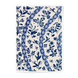 Blue Floral Photographic Print, Botanical Wall Art, Indigo Home Decor, Bird Art Print, Flower Illustration, Nature Inspired Art - Tawshia