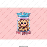You Make Me Smile Tumbler, Cute Cookies, Kawaii Design, Funny Food Tumbler, Gift for Friend, Unique Tumbler, Travel Mug, Coffee Tumbler - Tawshia