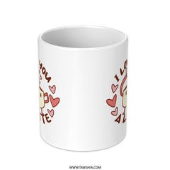 I Love You a Latte Cute Heart Design Mug product