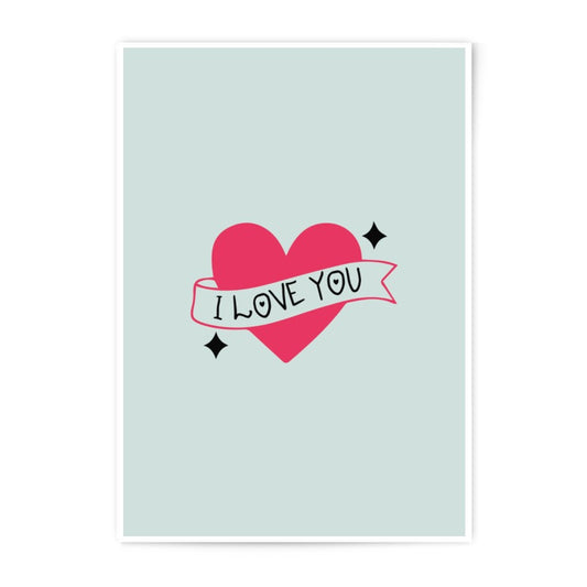 Heart Photographic Print, I Love You Photo Print, Valentine Gift Print, Romantic Photo Prints, Love Heart Home Decor - Tawshia