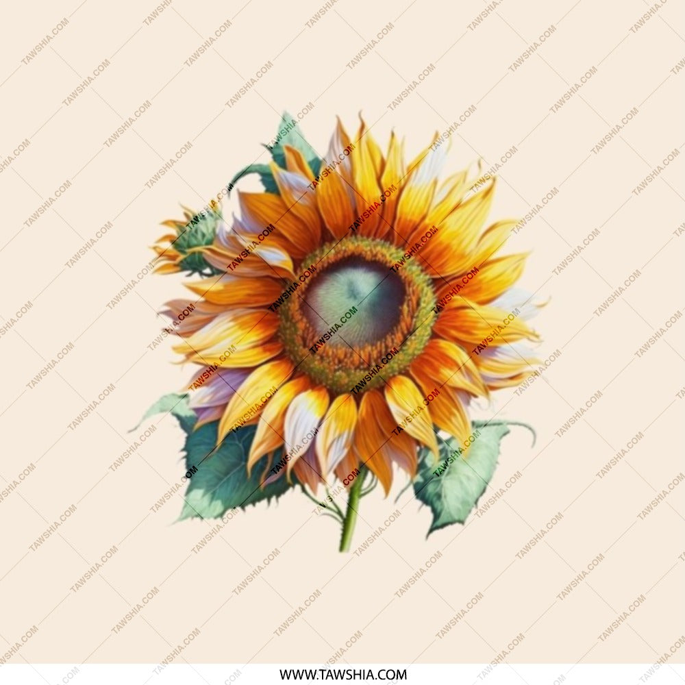 Sunflower Pocket Mirror, Floral Compact Mirror, Cute Makeup Mirror, Elegant Gift, Purse Mirror, Handbag Mirror, Summer Gift, Flower Mirror - Tawshia