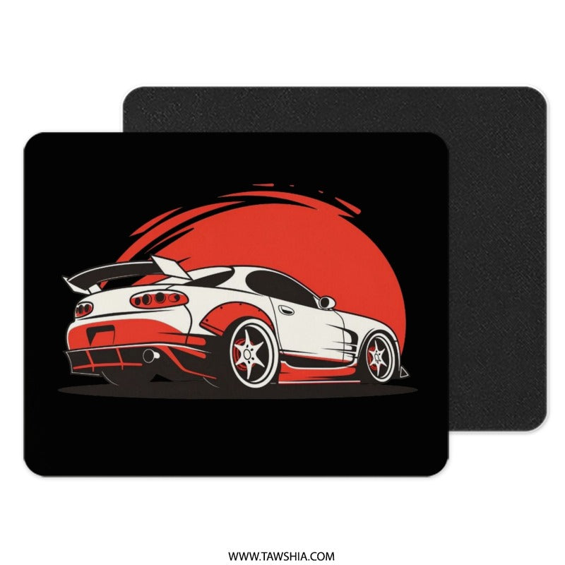 JDM Car MousePad, Japanese Sport Car, Tuner Car, Supra Art, Car Enthusiast Gift, Racing Car, Drift Car Desk Decor, Automotive Gift - Tawshia