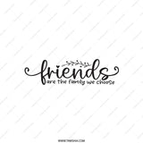 Friends Pillow, Best Friends Quote Throw Pillow, Friends are Family Pillow, Friendship Gifts, Home Decor, Decorative Accent Pillow - Tawshia