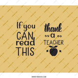 Thank a Teacher BackPack, Teacher Appreciation Gift, Reading Teacher BackPack, Teacher Life BackPack, Teacher Gift, Teacher Quote BackPack - Tawshia