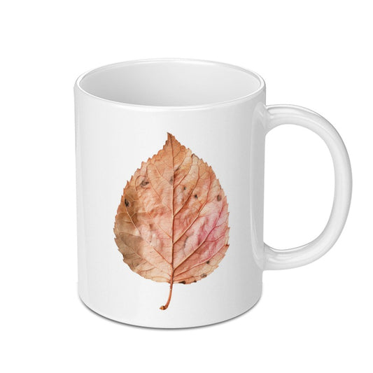 Autumn Leaf Mug, Fall Foliage, Botanical Mug, Nature Inspired Coffee Mug, Seasonal Drinkware, Gift for Nature Lover, Tea Cup - Tawshia