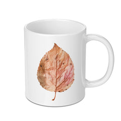 Autumn Leaf Mug, Fall Foliage, Botanical Mug, Nature Inspired Coffee Mug, Seasonal Drinkware, Gift for Nature Lover, Tea Cup - Tawshia