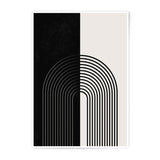 Abstract Arch Photographic Print, Modern Art Print, Minimalist Home Decor, Black and White Wall Art, Geometric Artwork - Tawshia