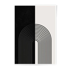 Abstract Arch Photographic Print, Modern Art Print, Minimalist Home Decor, Black and White Wall Art, Geometric Artwork - Tawshia