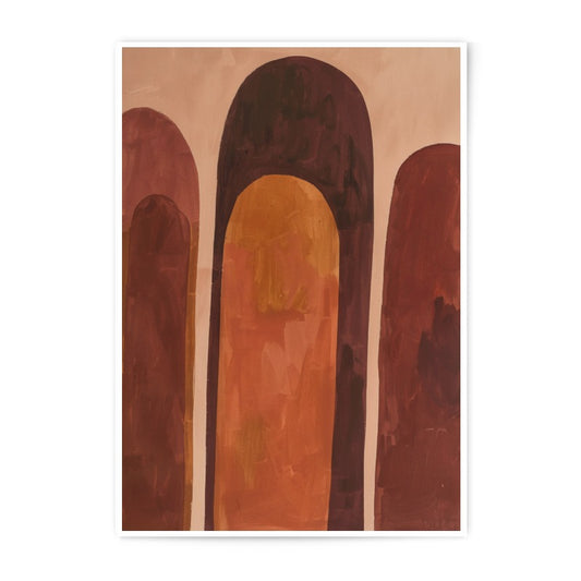 Abstract Arches Photographic Print, Modern Art Print, Earth Tone Wall Decor, Minimalist Home Decor, Brown and Beige Art, Archway Print - Tawshia