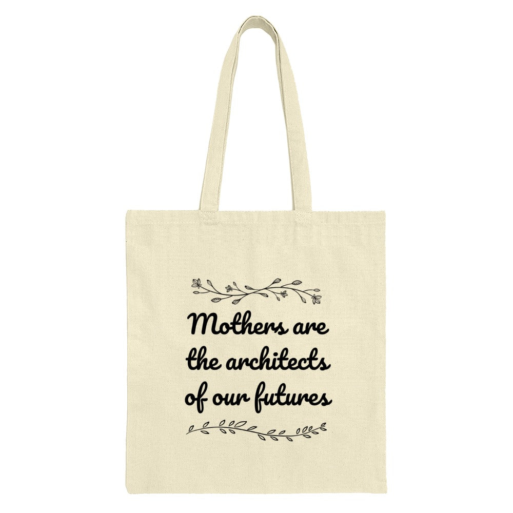 Mothers Are Architects Tote Bag, Mother's Day Gift, Floral Design, Gift for Mom, Inspirational Quote, Everyday Bag, Shopping Bag - Tawshia