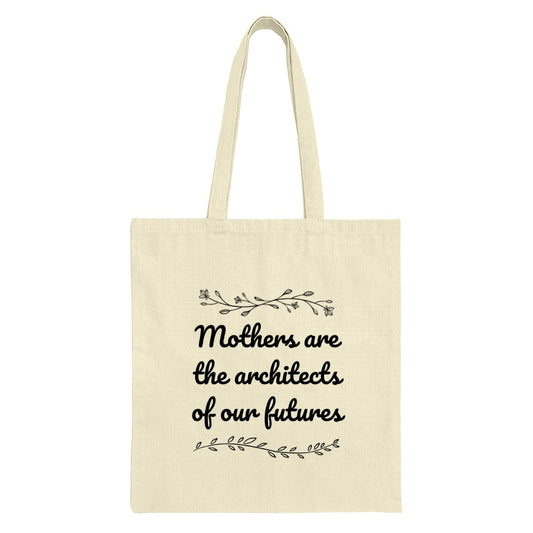 Mothers Are Architects Tote Bag, Mother's Day Gift, Floral Design, Gift for Mom, Inspirational Quote, Everyday Bag, Shopping Bag - Tawshia