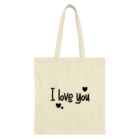I Love You Tote Bag, Heart Design, Valentine's Day Gift, Everyday Bag, Gift for Her, Gift for Him, Romantic, Cute Tote Bag, Shopping Bag - Tawshia