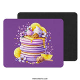 Purple Pancake Mouse Pad, Honeycomb Office Decor, Floral Desk Mat, Lemon Slice Computer Accessory, Cute Desk Gift, Unique Mousepad - Tawshia