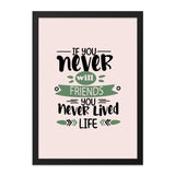 Friends Life Wall Art, Inspirational Quote Print, Motivational Decor, Typography Wall Decor, Positive Saying Art, Friendship Gift - Tawshia