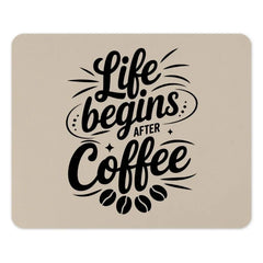 Coffee Lover Mousepad, Life Begins After Coffee, Computer Accessory, Office Decor, Coffee Addict Gift, Caffeine Mousepad - Tawshia