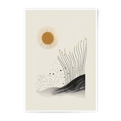 Abstract Sun Photographic Print, Minimalist Art Print, Modern Home Decor, Wall Art, Earth Tones, Nature Inspired, Home Decor - Tawshia