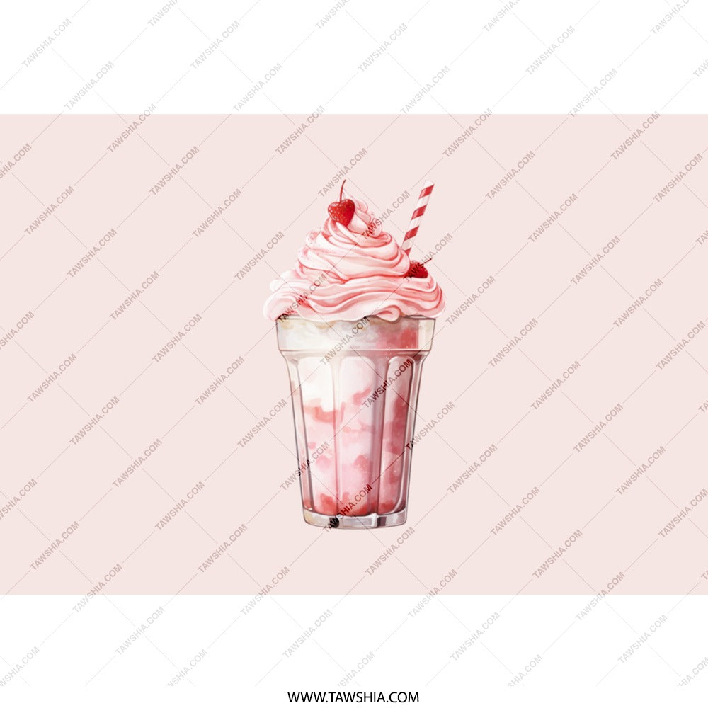 Pink Milkshake Tumbler, Cherry Topped Drinkware, Sweet Treat Tumbler, Cute Straw Cup, Summer Sipping, Travel Mug, Gift Idea - Tawshia